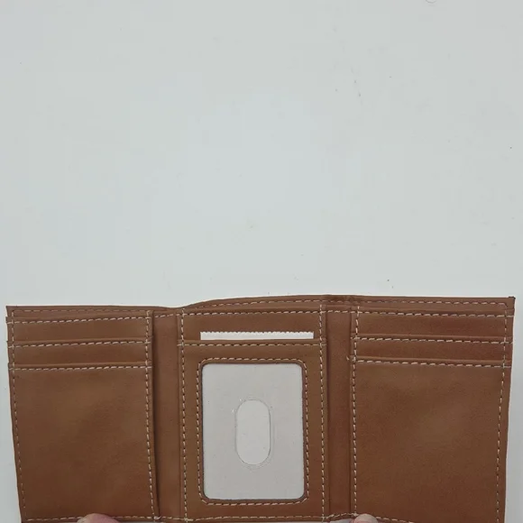 Tan Leather Wallet Los Angeles Lakers New - Picture 7 of 16